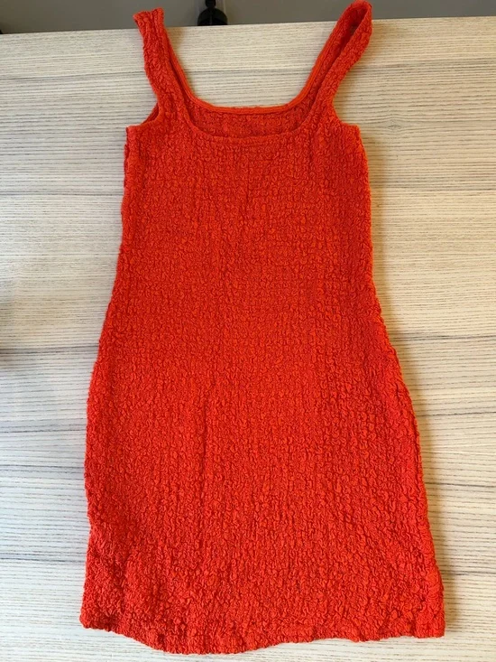 Rails Red Textured Mini Tank Dress - Picture 3 of 4